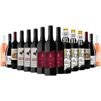 Flavor Hunters Red Wines Mixed - 15 Bottles including Wine from Award Winning Winery with Gold & Silver Medal Wines