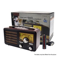 Portable Vintage Classic AM/FM/SW Bluetooth Radio Built-in Rechargeable Battery