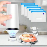 Preserve the freshness of your food with Danoz Direct's Vacuum Food Storage Set! Vacuum pump remove air from the zipper bags