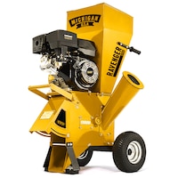 MICHIGAN 15HP Petrol Wood Chipper Garden Mulcher Shredder Mulch Chip 420CC Commercial Series