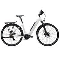 2023 Valk Metro ST 5 + Electric Bike, Mid-Drive, Step-Through, Medium, White