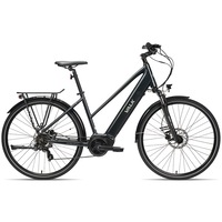 2023 VALK Metro MT 5 + Electric Hybrid Bike, Mid-Drive, Mixte Frame, Medium, Dark Grey