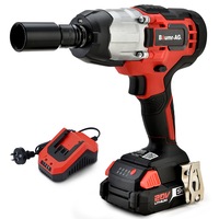 Baumr-AG 20V Cordless Impact Wrench Kit + 4PC Socket Set Rattle Gun Battery 1/2"