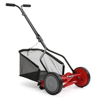 BAUMR-AG 350MX 14" Manual Reel Push Lawn Mower, w/ Catcher, 5 Height Settings