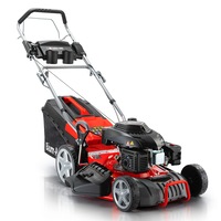 Baumr-AG Petrol Lawn Mower 220CC 18" Self-Propelled Push Lawnmower 18 Inch, 4-Stroke