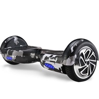 BULLET Gen III Hoverboard Scooter, Superior Self Balancing System, Dual Copper Motors, UL Certified, 6.5" Wheels, LED Lights, Carry Bag, Camo Grey
