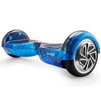 BULLET Gen III Hoverboard Scooter, Superior Self Balancing System, Dual Copper Motors, UL Certified, 6.5" Wheels, LED Lights, Carry Bag, Galaxy Blue