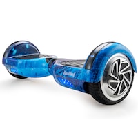 BULLET Gen III Hoverboard Scooter, Superior Self Balancing System, Dual Copper Motors, UL Certified, 6.5" Wheels, LED Lights, Carry Bag, Galaxy Blue