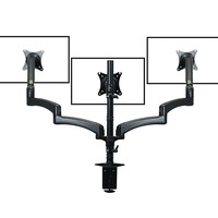 FORTIA Triple Computer Monitor Mount Stand for Desk with 3 Adjustable Arm Holder for 15 to 32 inch Displays