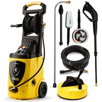 Jet-USA 3500PSI Electric Pressure Washer, 3200W High Pressure Cleaner Spray Gun Gurney, 30M Hose