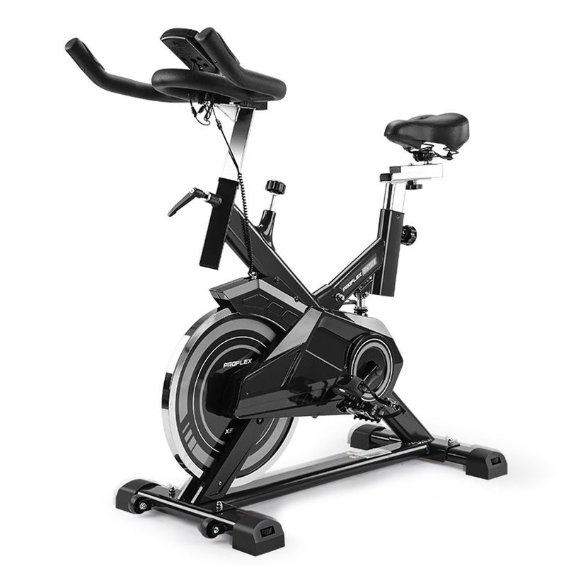 PROFLEX Commercial Spin Bike Flywheel Gym Exercise Home Workout Grey Australia