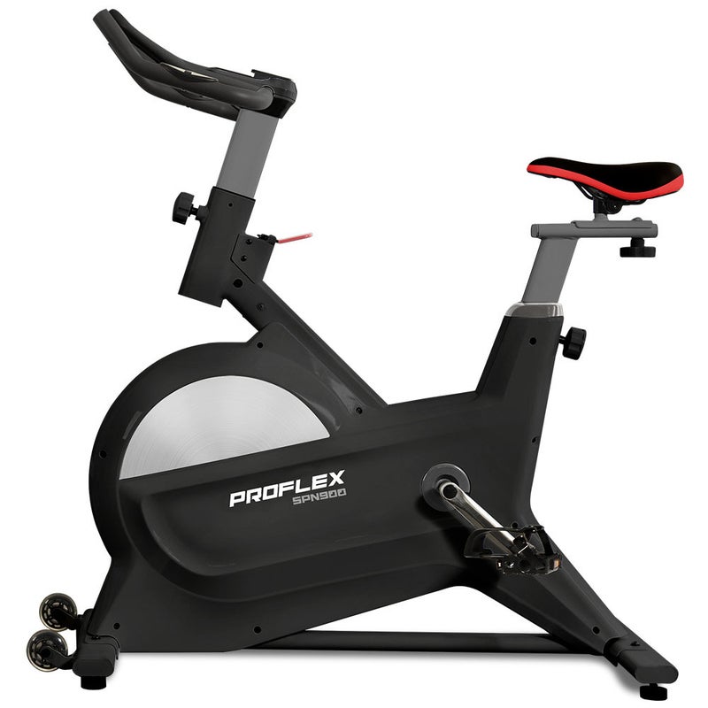 PROFLEX Magnetic Resistance Spin Exercise Bike for Home Gym Studio Cardio Fitness Black