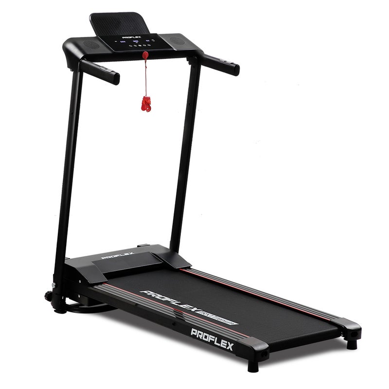 PROFLEX Electric Treadmill Folding Small Compact Walking Running Machine Home Gym, Bluetooth Speaker Australia