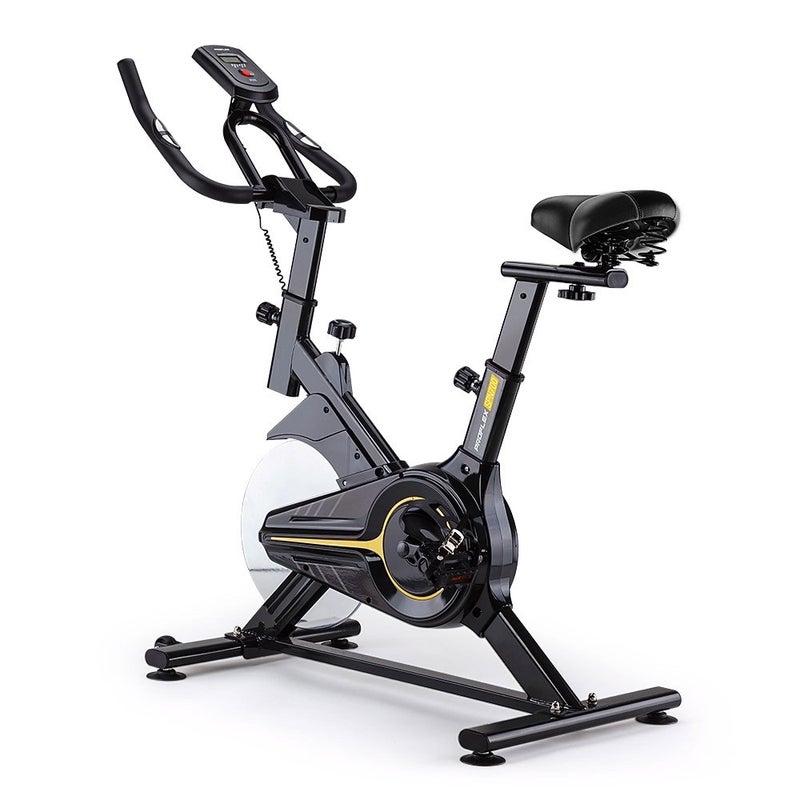 PROFLEX Commercial Spin Bike Exercise Bicycle Fitness Home Gym Flywheel, Yellow Australia