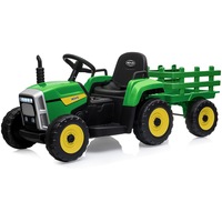 ROVO KIDS Electric Ride On Tractor, Remote Control Kids Car Toys 12V 7Ah Battery, Green and Yellow
