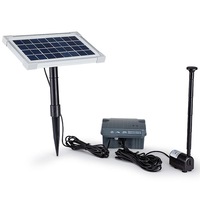 Protege 25W Solar Fountain Submersible Water Pump with Battery Pond Kit Garden