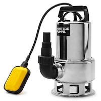 PROTEGE 1500W Submersible Dirty Water Pump Tank Sewage Well Bore Pumps Steel Automatic Clean