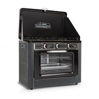  THERMOMATE 2 Burner Gas Portable Camping Oven Stove Combo, Grey						