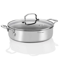 Stanley Rogers Matrix Non-Stick 28cm / 4.5L Chefs Pan With Lid