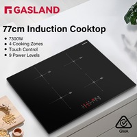 GADLAND chef Electric Induction Cooktop 77cm 4 Burners Hob Touch Control Cooking Stove