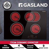 GASLAND chef Ceramic Cooktop 77cm 4 Burners Electric Kitchen Hob Touch Control