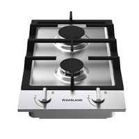 GASLAND chef Gas Cooktop GH30SF Stainless Steel 30cm Build-in 2 Burners Gas Hob