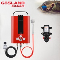 GASLAND Portable 8L/Min Gas Hot Water Heater for Outdoor Camping with 4.3L Water Pump