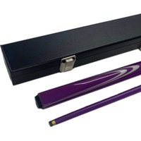 Cuemaster PURPLE Metallic Pool Snooker Billiard Cue and Black Cue Case