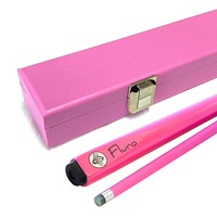 FLURO Pink Pool Snooker Billiard Cue and Case