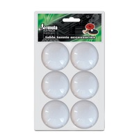 Formula Sports Table Tennis Ball Ping Pong Balls 6 Pack WHITE