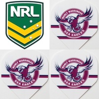 NRL Manly Sea Eagles Dart Board Dart Flights