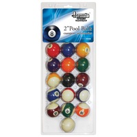 Pack of Recreational Kelly Pool Table Balls 2" inch Numbered