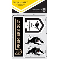 Penrith Panthers NRL 4 x Car Decal Sticker 2021 Premiers Premiership