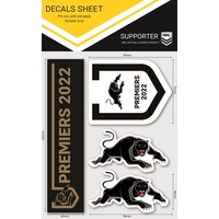 Penrith Panthers NRL 4 x Car Decal Sticker 2022 Premiers Premiership