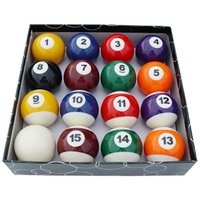 Pool Snooker Billiard Table Balls 2" inch 16 Ball Set Numbered Big's Little's