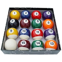 Pool Snooker Billiard Table Balls 2" inch 16 Ball Set Numbered Big's Little's