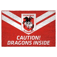St George Illawarra Dragons NRL Doormat for Home Man Cave Bar BBQ