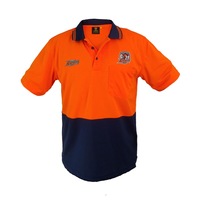 Sydney Roosters NRL Short Sleeve Polo Work Shirt Orange