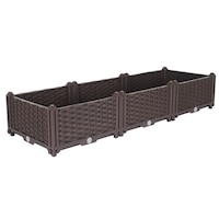 SOGA 120cm Raised Planter Box Vegetable Herb Flower Outdoor Plastic Plants Garden Bed