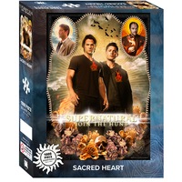 1000pc Supernatural Sacred Heart Sam and Dean Winchester Puzzles 50x70cm 3y+
