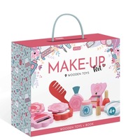 10pc Sassi Wooden Toys & Book Make Up Kit Pretend Play Toy Kids/Children 4y+