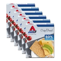 120PK Atkins 5g Low Carb/Sugar Living Crispbread Weight Management Diet Snacks