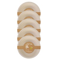 150pc Lemon & Lime Eco-Friendly/Biodegradable Disposable 18cm Side Bowl Natural