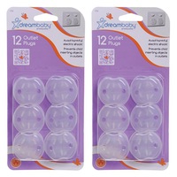 24x Dreambaby Baby/Children Safety Outlet/Power Adapter Plugs/Cover AU/NZ Clear