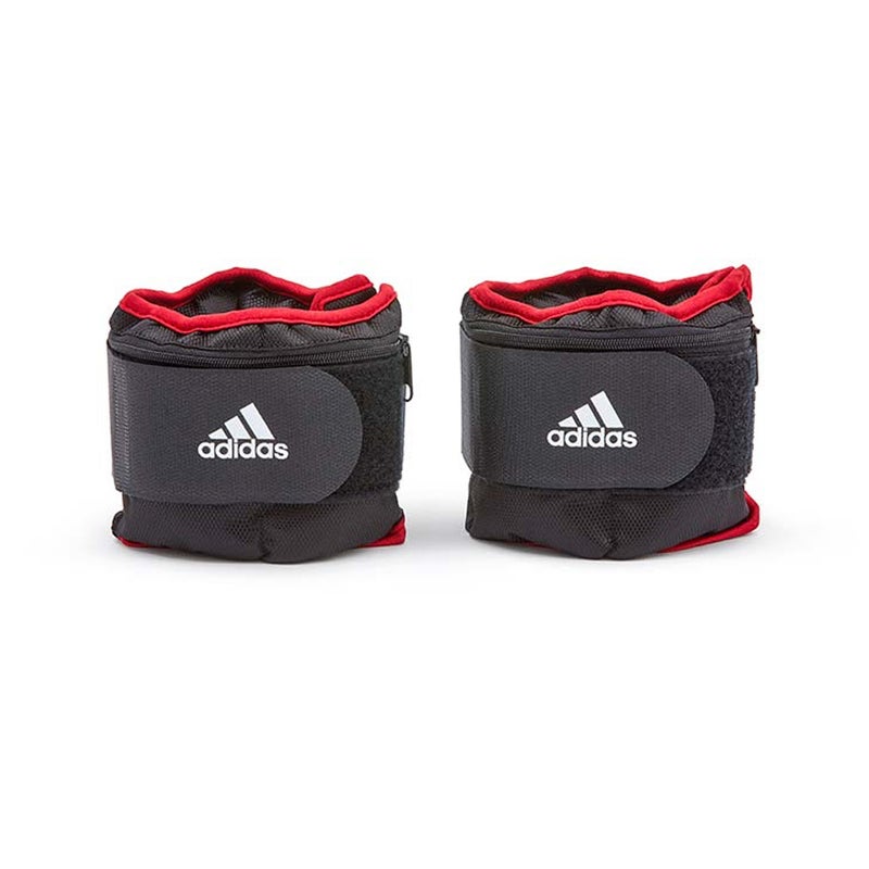 2pc Adidas 1kg Adjustable Strap Ankle Leg Weights Sandbag Fitness/Running/Sport