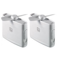 2PK Go Travel Compact Handy Mini Pocket Size Fan Portable Handheld Air Cooler WH