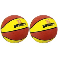 2PK Summit Size 6 Classic Basketball Indoor/Outdoor Sport/Game Ball Yellow/Brown