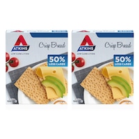 2x 20pc Atkins 5g Low Carb/Sugar Living Crispbread Weight Management Diet Snacks