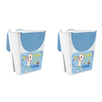 2x Cocomelon Plastic Shampoo Rinser Kids/Child Shower Bathing Cup w/ Handle Blue