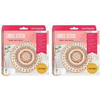 2x Craft Maker Cross-stitch Kit: Sunny Days Ahead Art/Craft Set Hobby Project